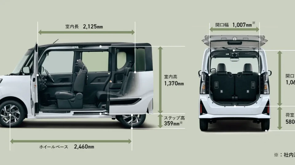 カーリース車両 ダイハツ　タントカスタムの画像