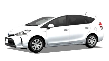 ステーションワゴン トヨタ プリウスα（新車）のカーリース画像