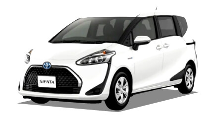 コンパクトカー トヨタ シエンタハイブリッド（新車）のカーリース画像