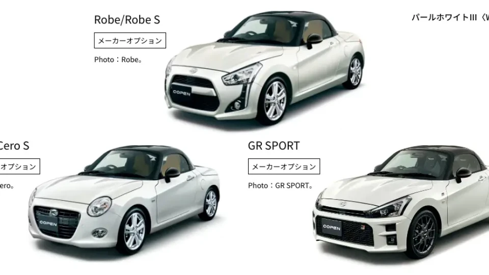 カーリース車両 ダイハツ　コペンの画像